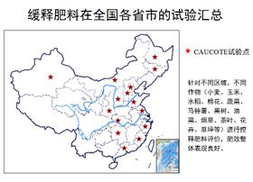 缓控释肥在全国各地实验，肥效突出。